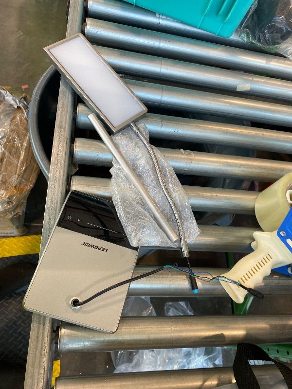 Photo 1 of ***READ CLERK NOTES*** LEPOWER Desk Lamp, 800LM LED for Home Office, 12W Reading for Desk, Eye-Caring Light, Touch Table Gooseneck Lamp, 50 Lighting Modes, Bright for Bedroom, Study (Grey)