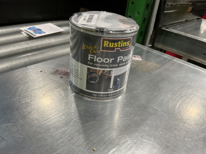 Photo 1 of **MINOR DAMAGE - USED**
RUSTINS Quick Dry Floor Paint Grey 1 Litre