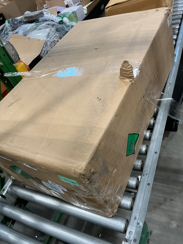 Photo 1 of **MINOR DAMAGE**Tribesigns 63-Inch Executive Desk, Large Office Computer Desk with Double Pedestal, Modern Simple Workstations Writing Table Conference Table Business Furniture for Home Office, Black