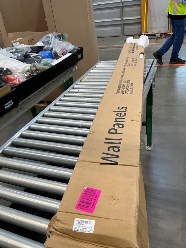 Photo 1 of ***MINOR DAMAGE*** ***READ CLERK NOTES*** WPC Wood Slat Wall Panels, 8 Pack 95” x 6” Accent Slat Wood Slats for Wall and Ceilings, Acoustic Panels for Interior Wall Modern Décor, Oak