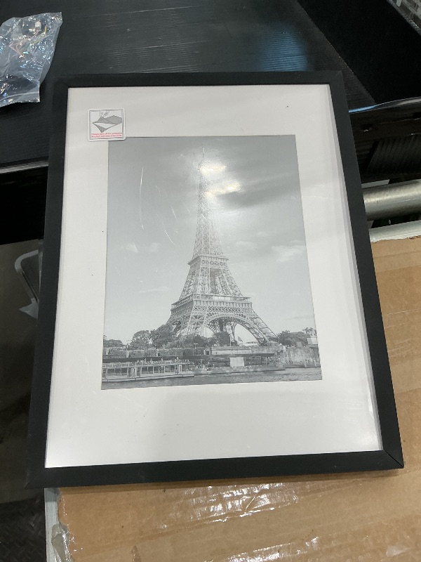 Photo 1 of *USED*
upsimples 12x16 Picture Frame, Display Pictures 8.5x11 with Mat or 12x16 Without Mat, Wall Hanging Photo Frame, Black, 1 Pack