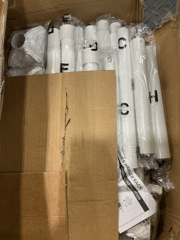 Photo 1 of *USED*
SUNALLY Room Divider No Drilling Curtain Rod Wall Divider for Room Separation, 4-10ft(H) 28-114inch(W) Adjustable, Heavy Duty Partition Space Separator Freestanding Tension Curtain Stand, White