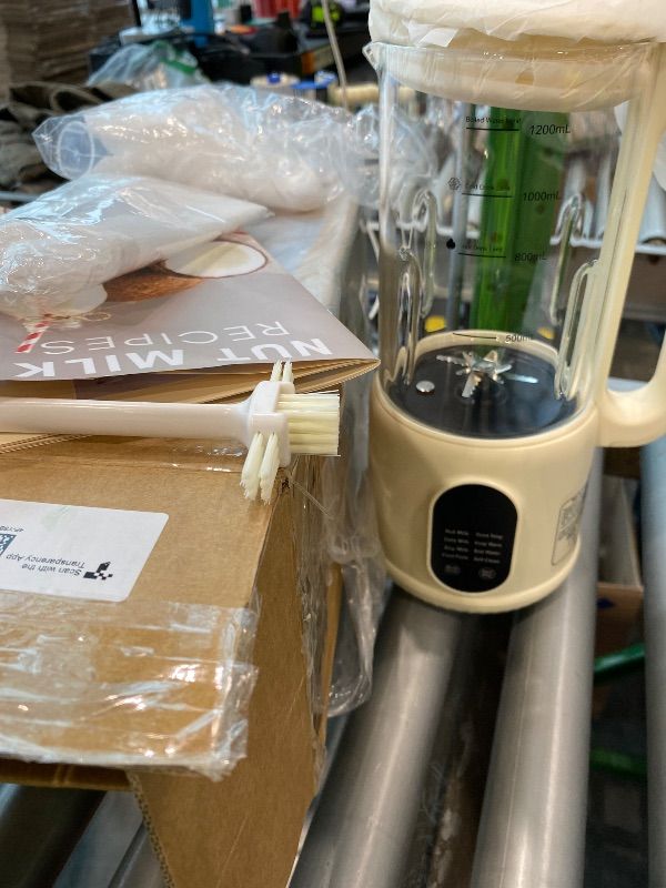 Photo 1 of *** SEE CLERK NOTES** Nut Milk Maker, 8 in 1 Homemade Automatic Plant-Based Milk, Soy Milk, Oat Milk, Almond Milk, Coconut Milk & More, Multifunctional/12 Hours Timer/Auto-Clean/Room Temp/Keep Warm/Boil/Room Temp/Low-Noise