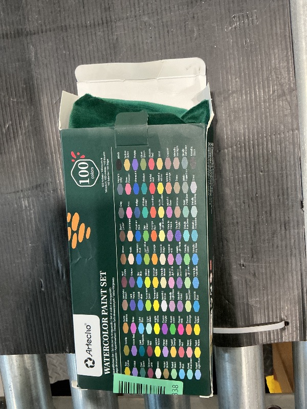 Photo 1 of *MINOR DAMAGE - USED*
Artecho Watercolor Paint Set 100 Colors with Metallic in Portable Box, Paint Kit with Watercolor Papers and Brushes, Water Color Set for Beginners & Professionals