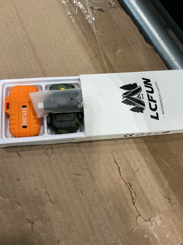 Photo 1 of LcFun 2 Pack Waterproof Lighters, Outdoor Windproof Torch Lighters Butane Refillable, Electric Dual Arc Plasma Lighter USB Rechargeable Matches, Christmas Stocking Stuffers Survival Gifts