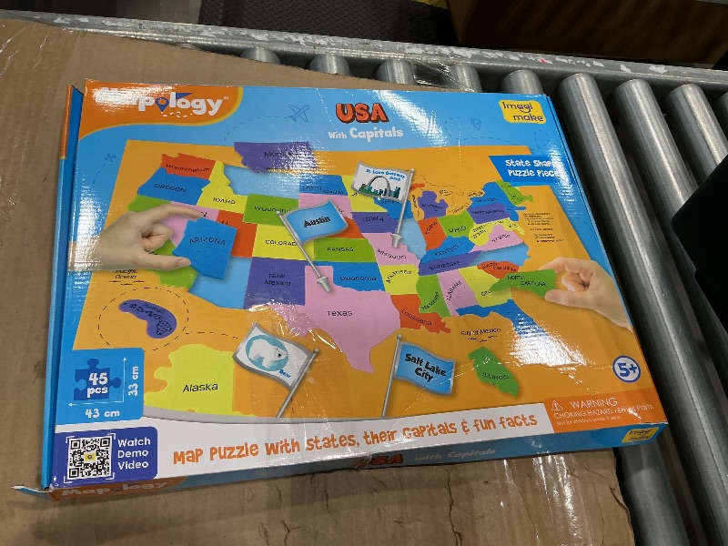 Photo 1 of *Missing Parts*
Imagimake Mapology USA with Capitals | Learning States and Capitals | US Geography Toys for ages 5-7 | Jigsaw Puzzles for Kids ages 8-10 Years | Educational Toys for ages 8-13 | Gifts for Girls & Boys