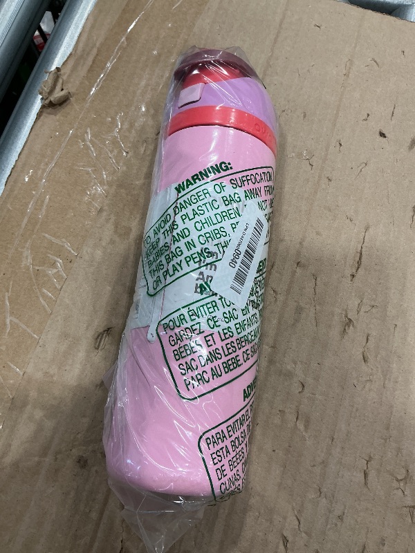 Photo 1 of ***MINOR DAMAGE*** Owala FreeSip Insulated Stainless Steel Water Bottle with Straw for Sports and Travel, BPA-Free Sports Water Bottle, 24 oz, Pink, Angel Food Cake