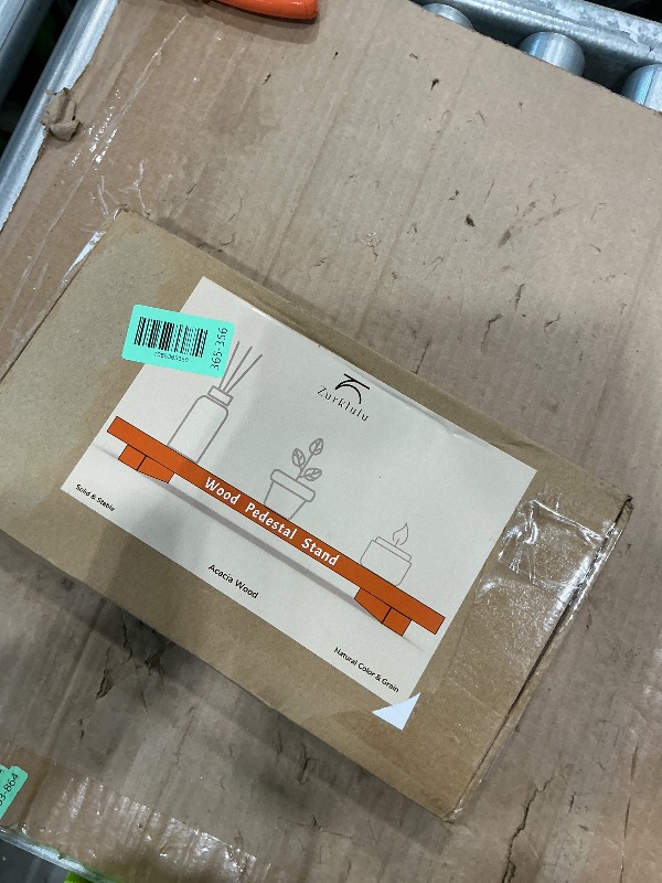 Photo 1 of ** FACTORY SEALED**
Medium 12" Acacia Wood Riser Pedestal Stand – Farmhouse Wood Display Riser for Kitchen and Bathroom Décor - Counter Display, Plant Stand, Jewelry Holder, Vanity Tray, Candle Stand (M:12"x7"x1.57")