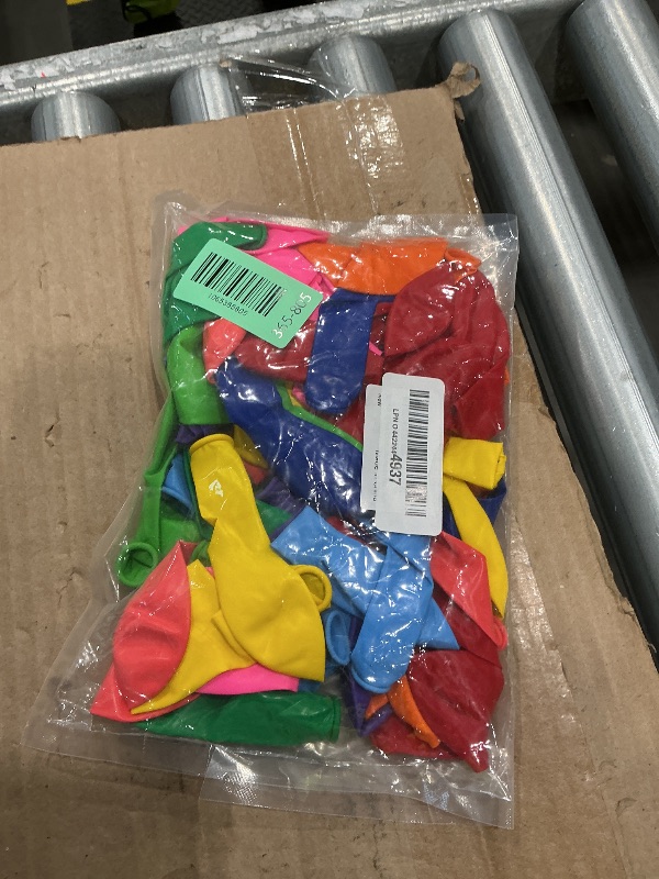 Photo 1 of 100 PCS Balloons, 12 Inch Assorted Colors Balloon & 10 Kinds of Color Balloons, Latex Balloon Bulk for Birthday, Baby Shower, Wedding, Family Party.