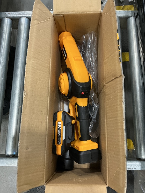 Photo 1 of ***MISSING CHARGER*** EWORK Small Leaf Blower Cordless 21V 130CFM/200MPH Lightweight Electric Leaf Blower with 2x2.0Ah Battery and Fast Charger, Mini Battery Powered Compact Blowers for Lawn Care, Leaves, Jobsite