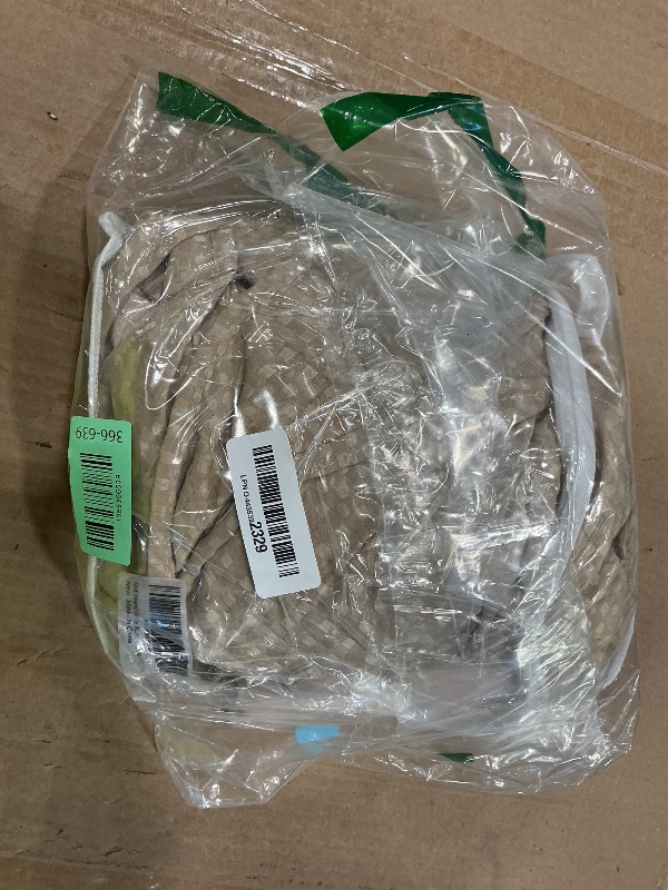 Photo 1 of MIYE Pleated Waffle Weave Bed Skirt, Tailored Dust Ruffle 14 Inch Drop Easy Fit, Machine Washable,No Split Corners (Beige, Queen - 14" Drop)