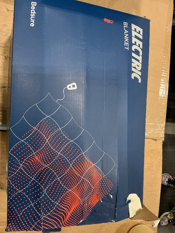 Photo 1 of *Missing peices/ controller* Bedsure GentleSoft Electric Blanket Twin - Soft Ribbed Flannel Heated Blanket, Heating with 10 Time Settings, 6 Heat Settings, and 8 hrs Timer Auto Shut Off, Gifts for Grandma (62"x84", Light Grey)