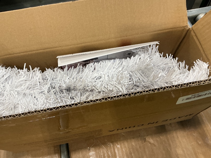 Photo 1 of [ Remote Control & 8 Modes ] 3 Ft Christmas Tree with Timer 50 Warm White & Multi Color Lights, 15 DIY Ornaments 3D Star Topper - Artificial Small Christmas Tree for Home Indoor Tables - White