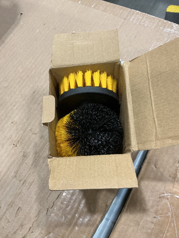Photo 1 of [3 Pack] Auto Detailing Drill Brush Set, Wheel Cleaner Brush, Car Cleaner Wash Brush Supplies Kit Fit Tire, Car Mats, Floor Mat, Bathroom and Auto Power Scrubber Brush Cleaning Sets