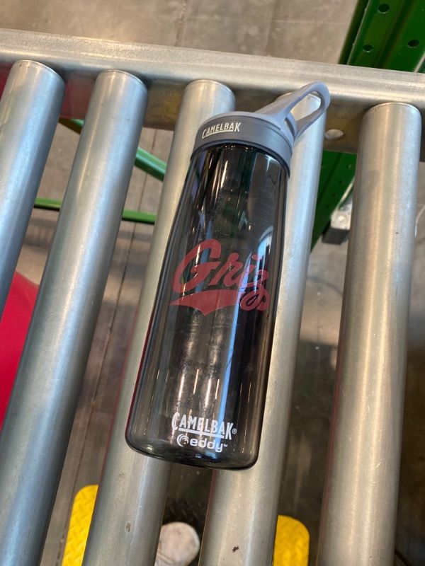 Photo 1 of **MISSING PARTS - MISSING THE SRTAW**
CamelBak Thrive Flip Straw Tritan Renew Water Bottle Charcoal, 20oz