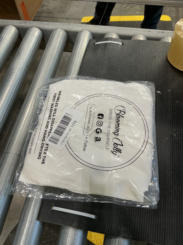 Photo 1 of *Missing Parts*
Blooming Jelly Womens Button Down Shirts Satin Silk Dressy Tops Pleated Business Casual Blouses 2025 (Small, White)