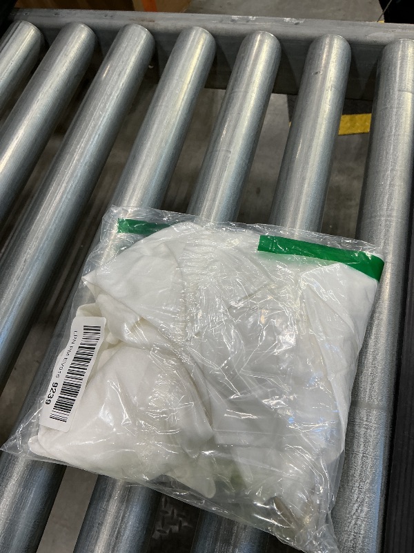 Photo 1 of ***MINOR DAMAGE*** HOTOUCH White Silk Women's Long Sleeve V Neck Shirts Satin Business Work Button Down Tunic Blouse Spring Tops White L