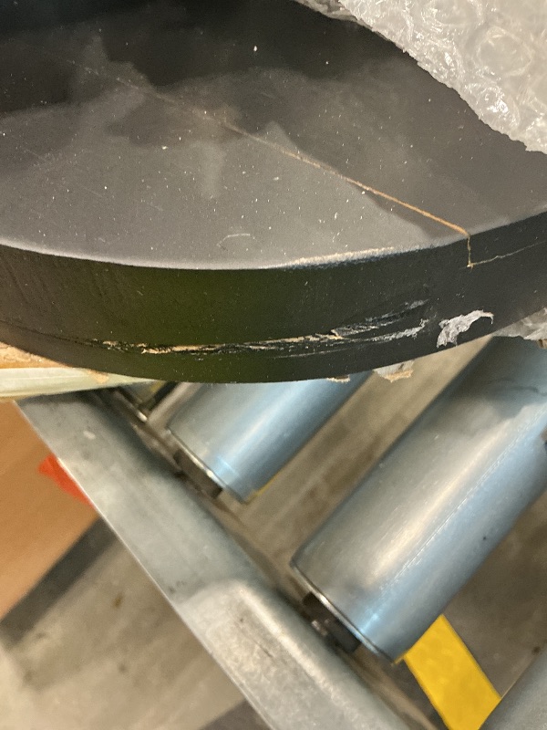 Photo 1 of *** notes*** NiHome Bamboo Large Swivel TV Tray Table with Thickened Stable Non-Tipping Base, Adjustable Height Couch End Table Tray 360° Rotating for Bedside Sofa Bathtub Side Balcony (Black)