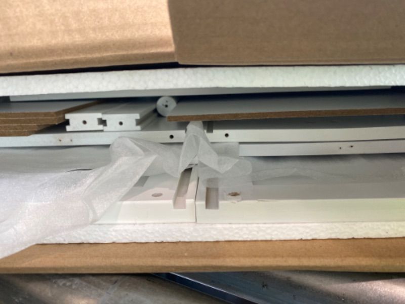 Photo 1 of ***SELLING FOR PARTS*** ***READ CLERK NOTES*** Cozivolife Bamboo Bathroom Cabinet Wall with Towels Bar, Medicine Organizer with Open Compartment,Over The Toilet Storage Shelf Space Saver (White)