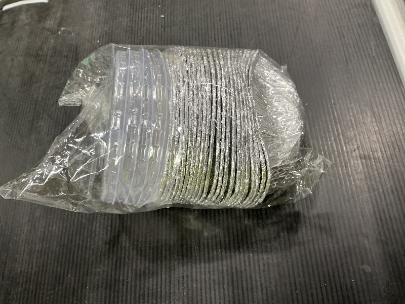 Photo 1 of *Minor Damage*
AIDUZETY [20 Pack] 5" Disposable Foil Baking Pans with Lids – Round Aluminum Food Containers for Oven Use, Takeout, Storage, and Meal Prep