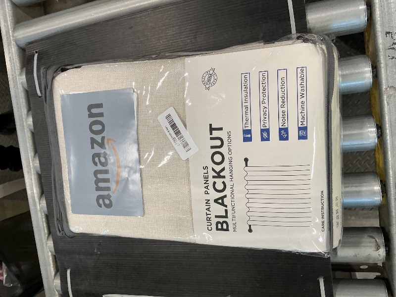 Photo 1 of 100% Blackout Shield Linen Blackout Curtains for Bedroom 102 Inches Long, Back Tab/Rod Pocket Living Room Drapes, Thermal Insulated Blackout Curtains 2 Panels Set, 50" W x 102" L,Cream
