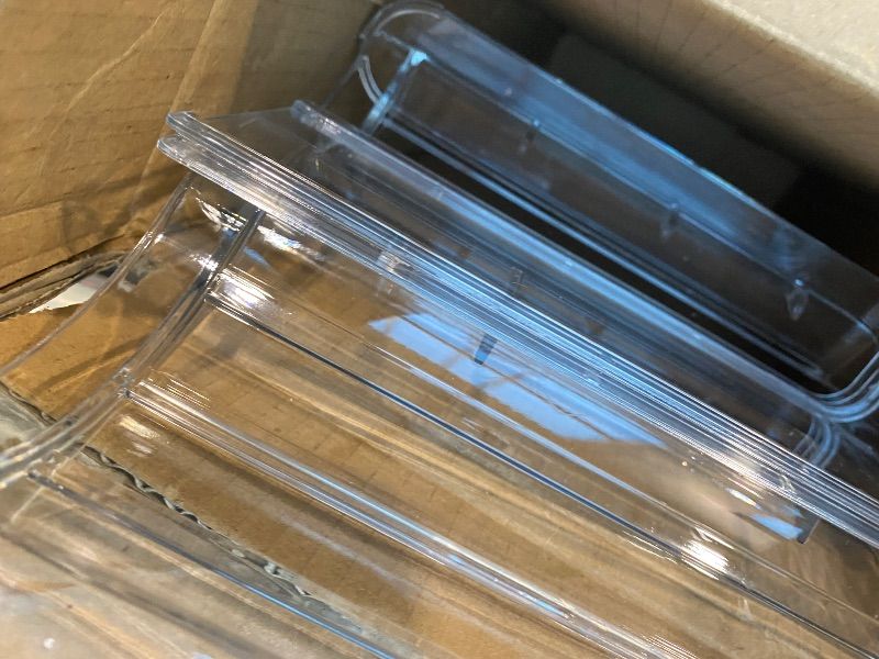 Photo 1 of *Lots of parts are missingspospo Stackable Water Bottle Organizer, Large Compartment Water Bottle Holder, Clear Water Bottle Organizer for Cabinet, Bottle Rack for Kitchen Organization and Storage