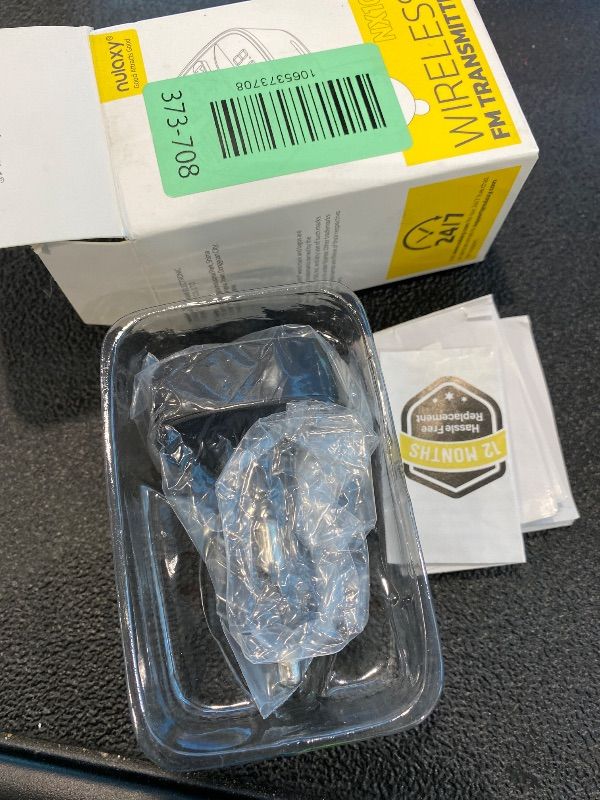 Photo 1 of **UNTESTED**
Nulaxy Bluetooth FM Transmitter, Bluetooth Car Adapter with Dual USB Charger Wireless Radio Car Kit MP3 Player Support TF Card & USB Disk, Hands-Free Calling, 7 Colors Led Backlit Light, Black