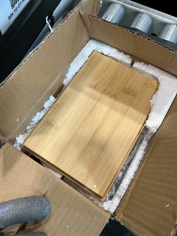 Photo 1 of ***MAJOR DAMAGE*** ***READ CLERK NOTES*** TIPGO Acrylic Dryer Sheet Holder with Lid, Clear Laundry Sheets Container with 27 Labels, Laundry Pods Storage for Laundry Room Organization