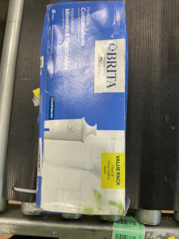 Photo 1 of **USED **
Brita Standard Water Filter for Pitchers and Dispensers, Reduces Copper, Cadmium and Mercury Impurities, Lasts Two Months or 40 Gallons, Includes 6 Filters for Pitchers