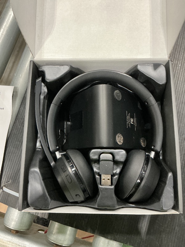 Photo 1 of (Upgraded Version) Wireless Headset, Bluetooth Headset with Noise Cancelling Microphone, Best Headphones with Mic Mute & USB Dongle for PC/Computer/Laptop/Cell Phones/Remote Work/Call Center