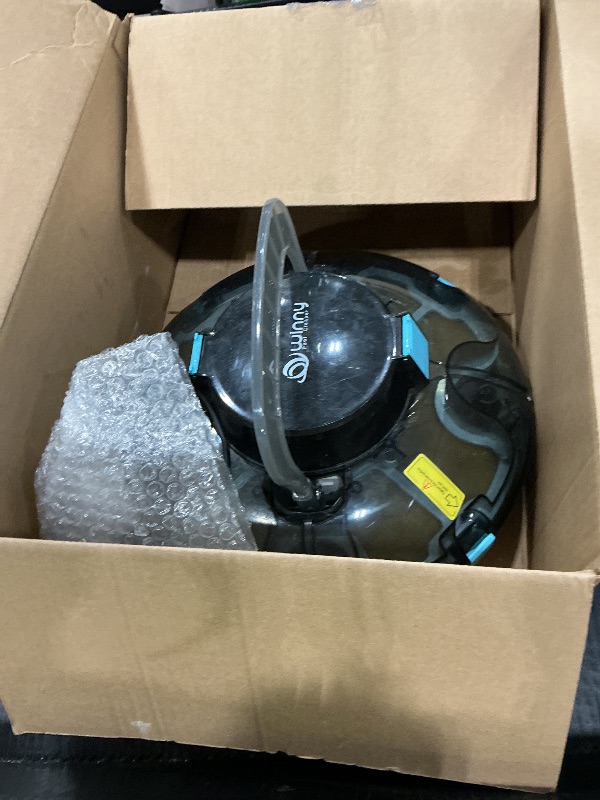 Photo 1 of (2025 Upgrade) Cordless Robotic Pool Cleaner, Lasts 80 Min, Automatic Vacuum for Above-Ground Pools up to 645 Sq.ft,Portable, Self-Parking (Transparent Black)