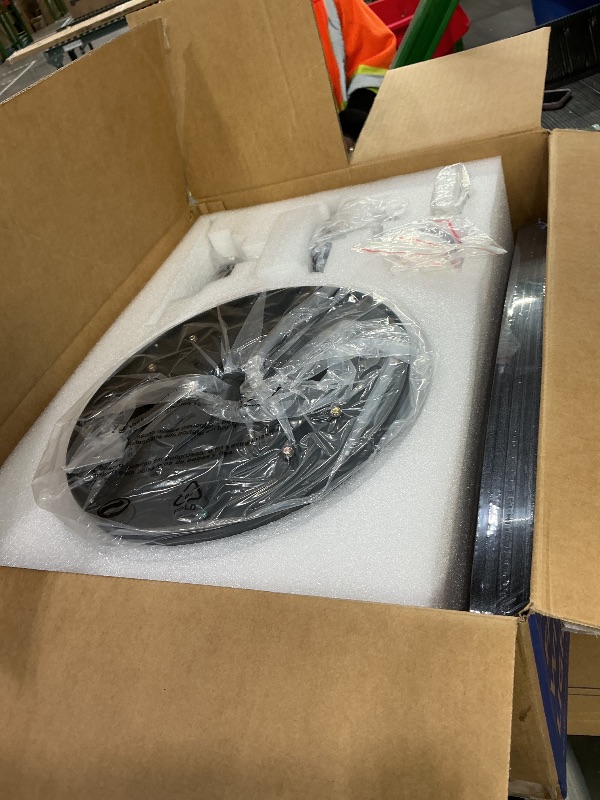 Photo 1 of **MISSING PARTS**
Ceiling Fans with Lights, 44" Low Profile Ceiling Fan with Light Remote Control, 6 Speed 35dB Ultra Quiet Smart Ceiling Fan with Reversible DC Motor, Dimmable 3CCT LED for Bedroom/Living Room (Black)