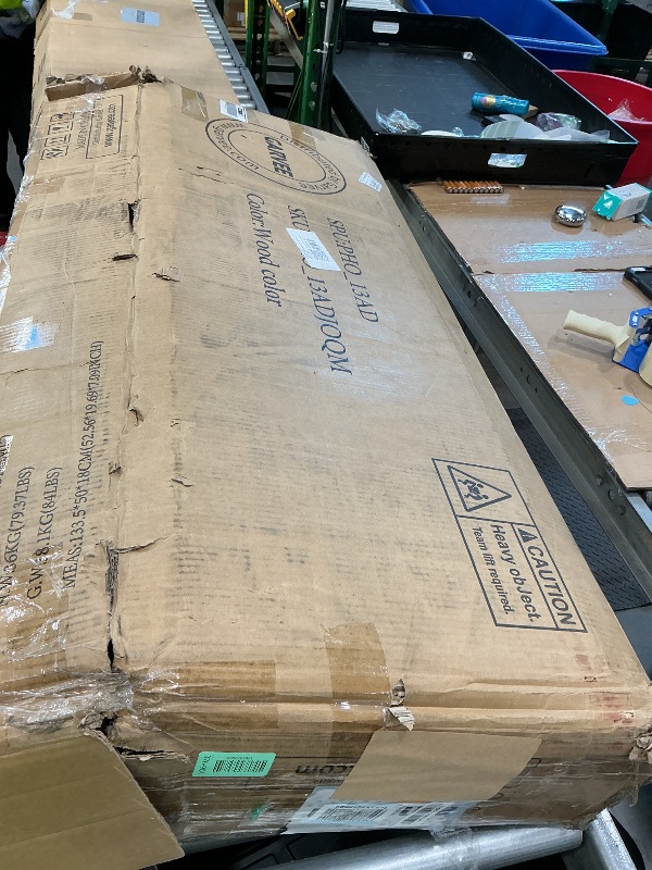 Photo 1 of *Damaged item/look at pictures/comments* GarveeHome Dresser for Bedroom, Rattan 6 Drawer Dresser for Closet, Double Wood Dressers & Chest of Drawers for Nightstands, TV Stands, Living Room, Entryway, Hallway, Cloakroom (Natural)