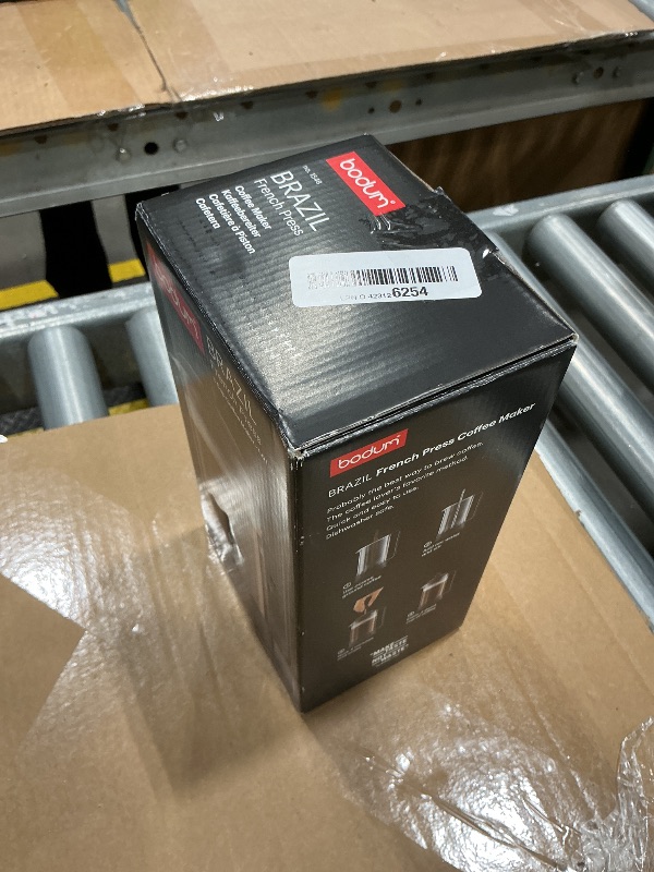 Photo 1 of *USED*
Bodum 34oz Brazil French Press Coffee Maker, High-Heat Borosilicate Glass, Black - Made in Portugal