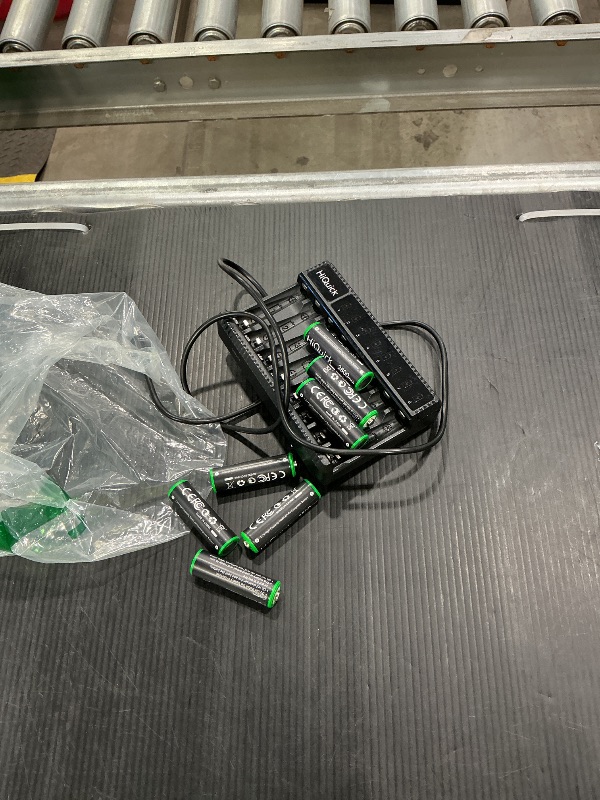 Photo 1 of * missing one battery* Rechargeable AA Batteries with Charger, HiQuick 2800mAh High Capacity Double A Batteries 8 Counts with 8 Bay AA AAA Smart Battery Charger for Ni-MH Ni-CD, Fast Charging