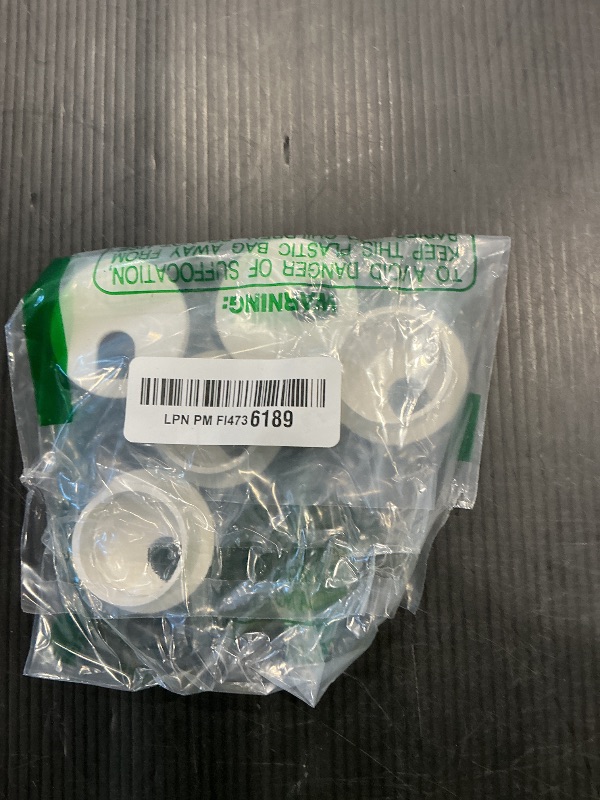 View 2 of 1-3/8" White Desk Grommet, JTemgle Plastic Cable Hole Cover Computer Table Cord Wire Organizer Caps Desktop Cord Management for Home Office TV Stands Tabletops, 5 Pieces