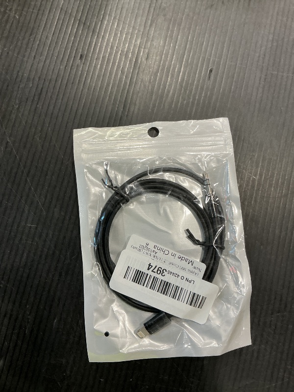 Photo 1 of (Apple MFi Certified) iPhone AUX Cord,Lightning to 1/8 Inch Audio Cable,3.3ft, Headphone Jack Adapter Male Aux Stereo Audio Cable Compatible for iPhone 14/13/12/11/XR/X/8/7 (Black)