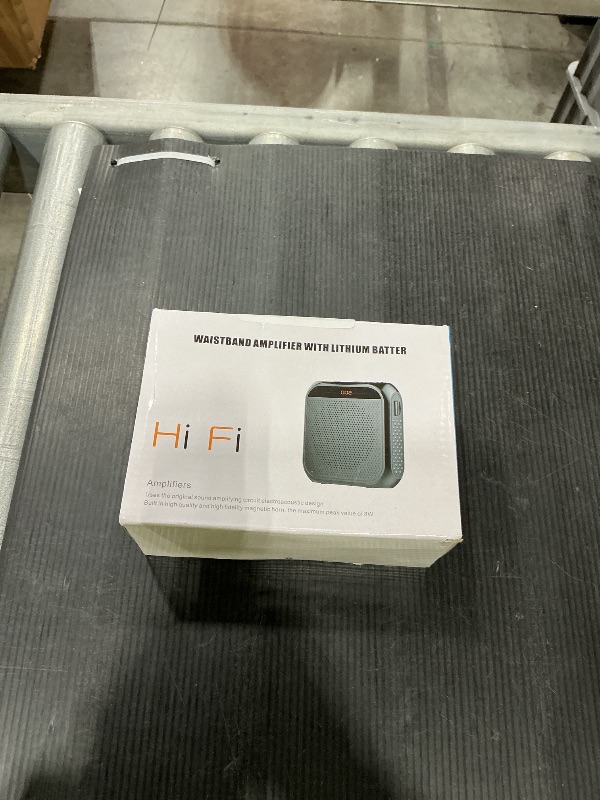 Photo 1 of * grey color * Portable Voice Amplifier for Teachers, 2200mAh Rechargeable Personal Amplifier Mic PA System Headset Microphone with Speaker for Teachers, Training, Meeting, Tour Guide, Yoga, Classroom (Rose)