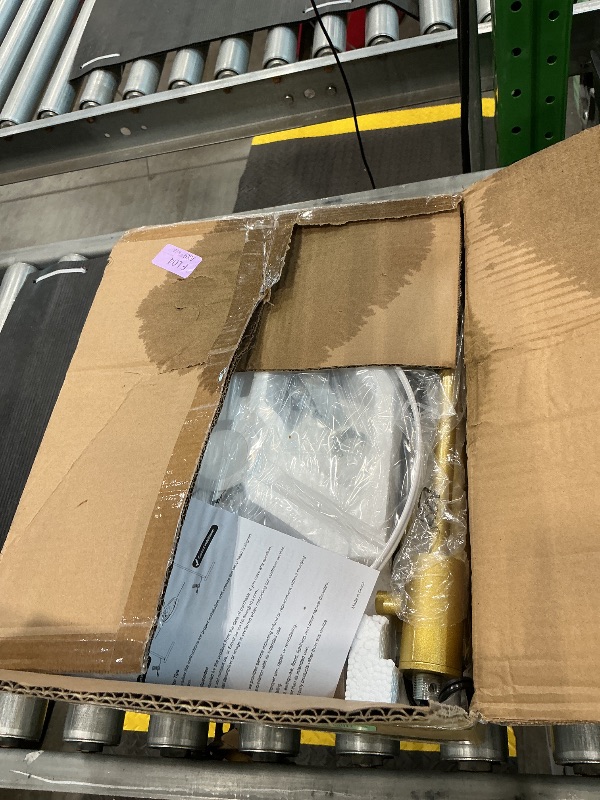 Photo 1 of ?Upgraded? Dimmable Gold Floor Lamp, 1200 Lumens LED Bulb Included, Arc Floor Lamps for Living Room Modern Standing Lamp with Linen Shade, Tall Lamp for Living Room Bedroom Office Reading Room Nursery