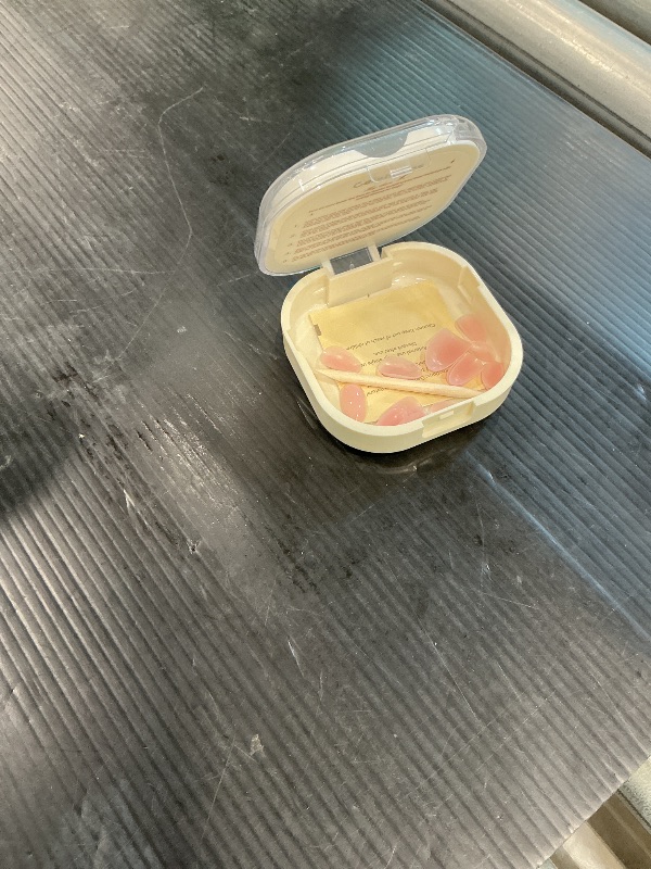 Photo 1 of * partial set no glue*Celebritips Press On Nails - Salon U-ltimate™ | Clean Pink, Extra Short Almond Nails, Reusable | 16 sizes - 32 Nails Kit with Glue and Sticky Tabs