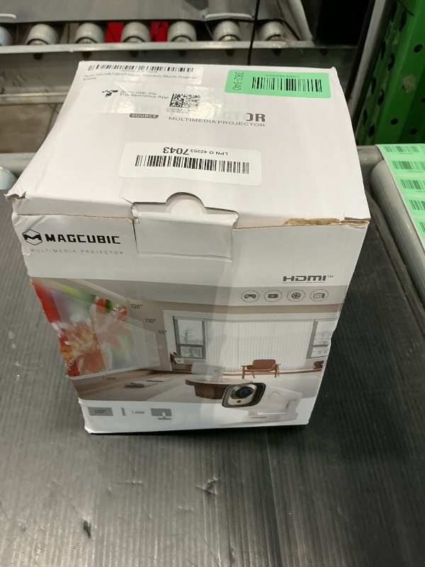 Photo 1 of ?Auto Focus&1080P?Magcubic Mini Smart Projector with 4K Support, Portable Projector with Wifi and Bluetooth, 5W Speaker, Built in Apps, Voice Control, Outdoor Movie Projector