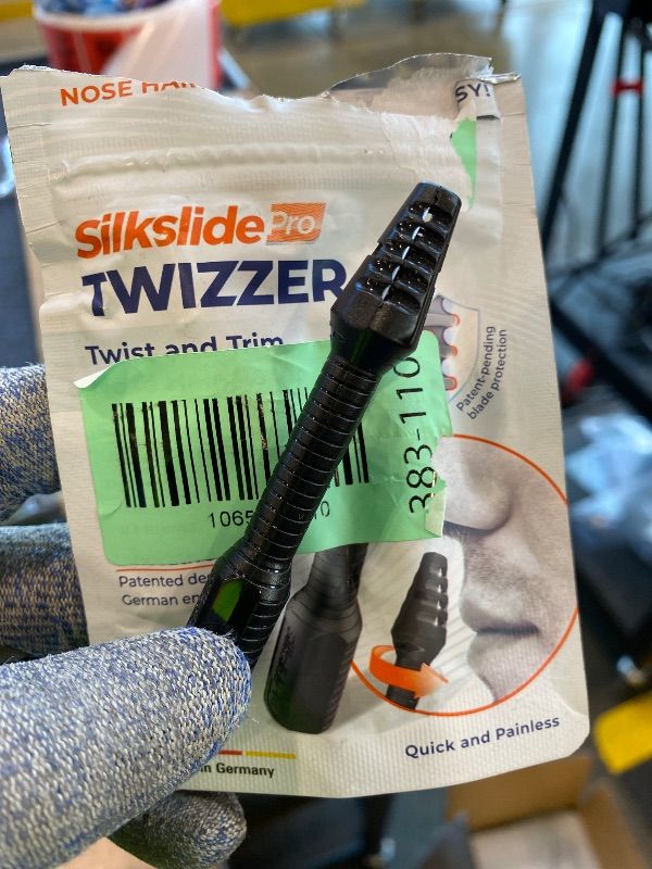 View 3 of *MINOR DAMAGE - USED*
Silkslide TWIZZER, Nose Hair and Ear Hair Trimmer for Men and Women, Twist and Trim Nasal Hair Removal, German Blades, Patented Design, No Electricty or Batteries