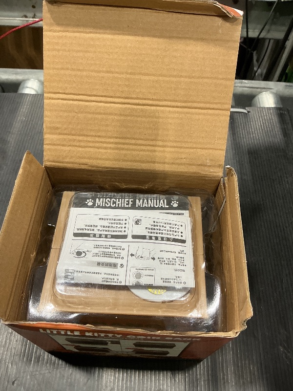 Photo 1 of **UNTESTED**
Matney Stealing Coin Cat Box- Piggy Bank - White Kitty - English Speaking