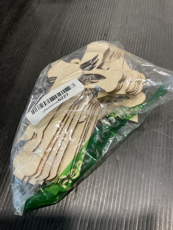 Photo 1 of ***MAJOR DAMAGE*** ***READ CLERK NOTES*** LUOZZY 10pcs Baptism Wood Cross Figurine with Base Wooden Cross for Table Centerpieces Small Baptism Decor Rustic Standing Cross for Communion Decor