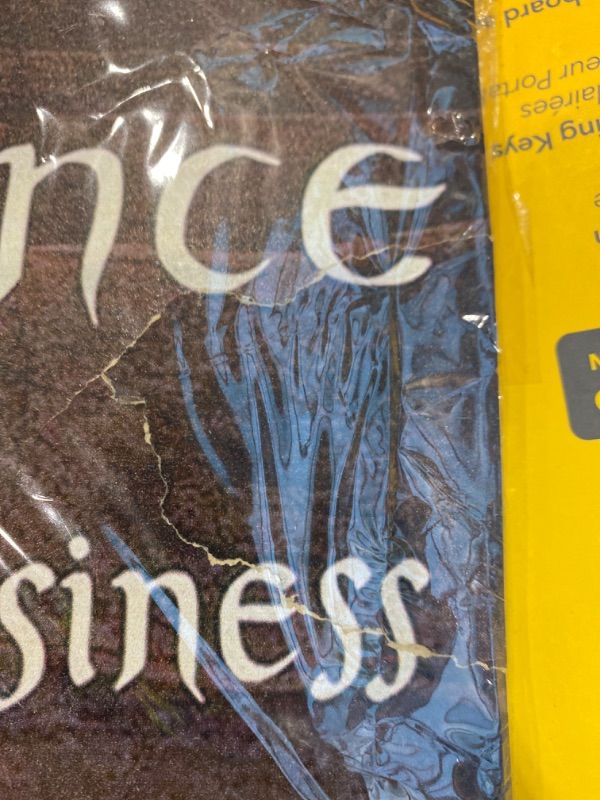 Photo 1 of ***MINOR DAMAGE*** No Admittance Except on Party Business Stained Sign 5in x 12in Lord of The Rings Inspired Wood Sign.