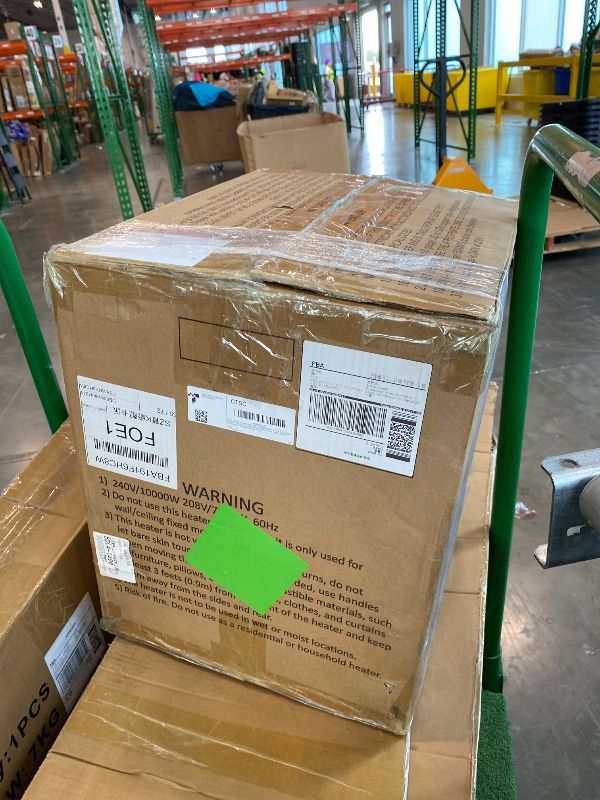 Photo 1 of *USED*
CTSC 10000W Electric Garage Heater, 240v Hardwired Fan-Forced Shop Heater with Digital Thermostat, Remote Control and Timer, ECO Function, Voltage Display Design, Ideal for Workshop, ETL Listed