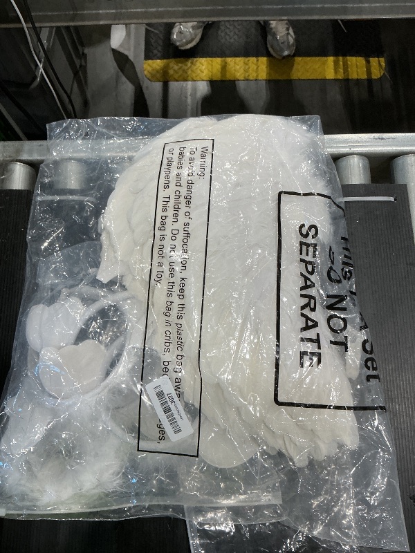 Photo 1 of **MISSING PARTS**
Unittype 12 Pcs White Feather Angel Costumes Nativity Wings and Elastic Angel Headbands for Adults Christmas Mardi Gras Party(Chic Style)