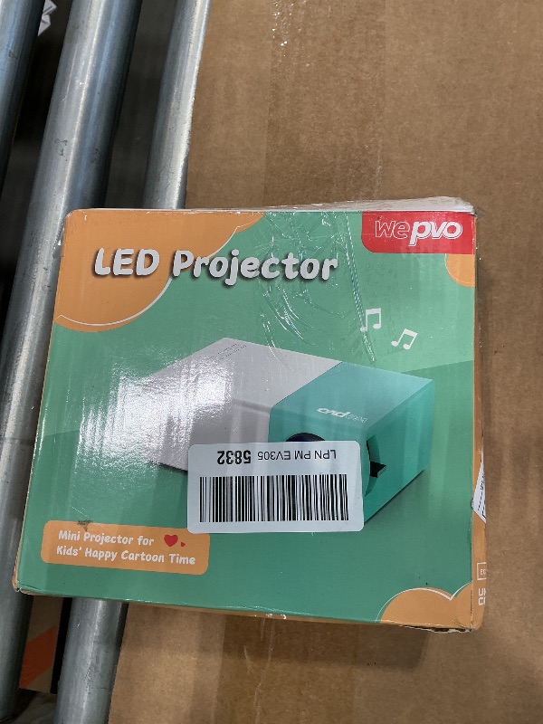 Photo 1 of wepvo Projector Mini Portable Outdoor Movie Projectors, LED Pico Video Projector for Home Theater Film Projectors, Compatible with Smartphone/ Tablet/ Laptop/ TV Stick/ PS/ USB