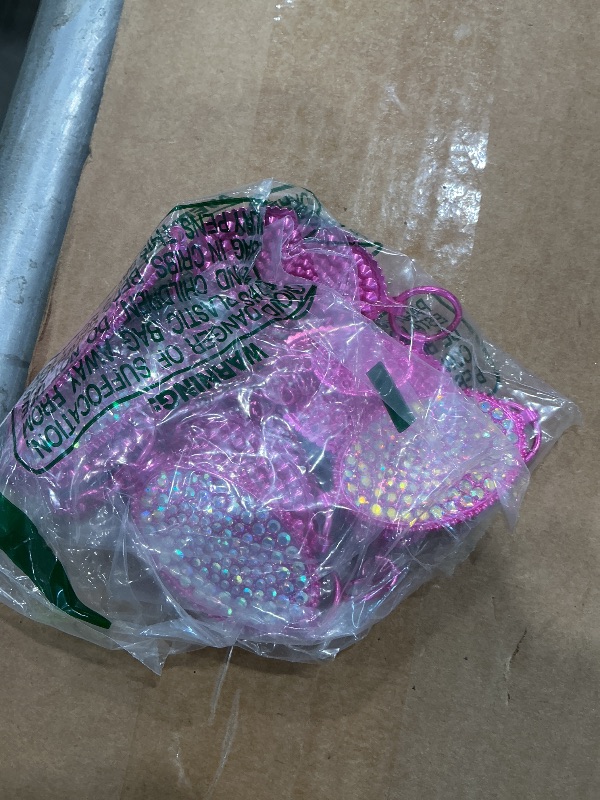 Photo 1 of *** ITEM CORRECT*** Xiokyo Bling Rhinestone Concho Belt Heavy Metal Western Crystal Chain Belt Cowgirl Sparkly Waist Chain for Women Dress (Rose-Colored Crystals, Full-wrap Low Waist 32–34")