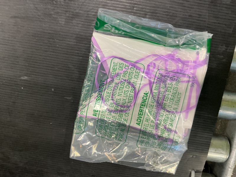 Photo 1 of ***MISSING PIECES*** af-tigonhw Black Purple Birthday Decorations for Women Girls, Kit with Purple Happy Birthday Banner, 2pcs Foil Heart Balloons, 64 Count